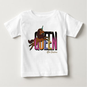 Afro Unicorn Queen Design Baby T-shirt