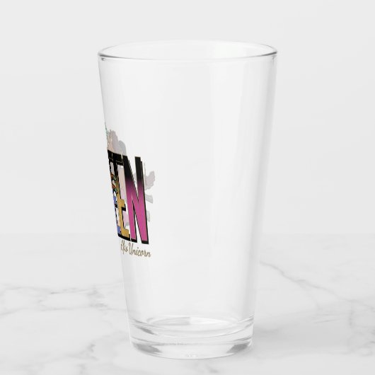 Afro Unicorn Queen Design Glas (Links)