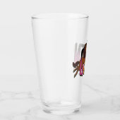 Afro Unicorn Queen Design Glas (Rechts)