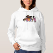 Afro Unicorn Queen Design Hoodie (Vorderseite)
