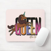 Afro Unicorn Queen Design Mousepad (Mit Mouse)