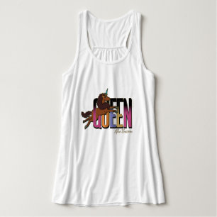 Afro Unicorn Queen Design Tank Top