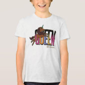 Afro Unicorn Queen Design Tri-Blend Shirt (Vorderseite)