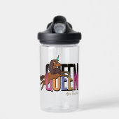 Afro Unicorn Queen Design Trinkflasche (Vorne)