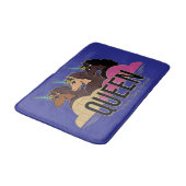 Afro Unicorn Queen Trio Design Badematte (Schrägansicht)