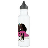 Afro Unicorn Queen Trio Design Edelstahlflasche (Rechts)