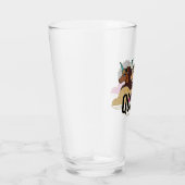 Afro Unicorn Queen Trio Design Glas (Rechts)