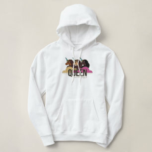 Afro Unicorn Queen Trio Design Hoodie