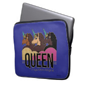 Afro Unicorn Queen Trio Design Laptopschutzhülle (Vorderseite Links)
