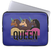 Afro Unicorn Queen Trio Design Laptopschutzhülle (Vorderseite)