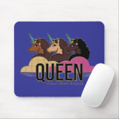 Afro Unicorn Queen Trio Design Mousepad (Mit Mouse)