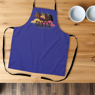 Afro Unicorn Queen Trio Design Schürze
