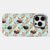 Afro Unicorn Rainbow and Hearts Muster Case-Mate iPhone Hülle (Rückseite (Horizontal))