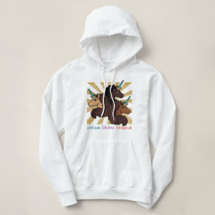 Afro Unicorn Trio: Einzigartig, göttlich und magis Hoodie