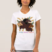 Afro Unicorn Trio: Einzigartig, göttlich und magis T-Shirt (Vorderseite)