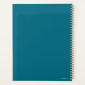 Afro Unicorn Trio Heart Design Planer (Rückseite)