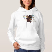 Afro Unicorn Trio Herzdesign Hoodie (Vorderseite)