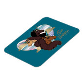 Afro Unicorn Trio Herzdesign Magnet (Linke Seite)