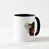 Afro Unicorn Trio Herzdesign Tasse (VorderseiteRechts)