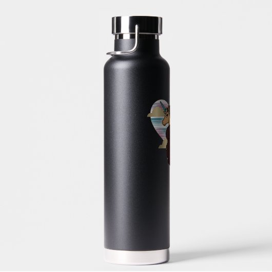 Afro Unicorn Trio Herzdesign Trinkflasche (Rechts)