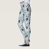 Afro Unicorn Urlaubsmuster Leggings (Links)
