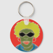 Afro-Verlassen Schlüsselanhänger (Vorderseite)