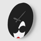 Afro Wall Clock Große Wanduhr (Winkel)