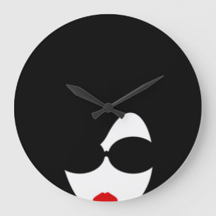 Afro Wall Clock Große Wanduhr