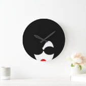 Afro Wall Clock Große Wanduhr (Zuhause)