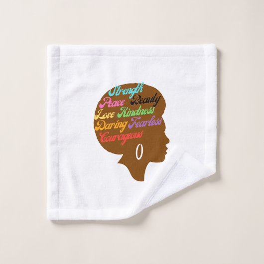 Afro Woman Bath Set (Waschlappen)