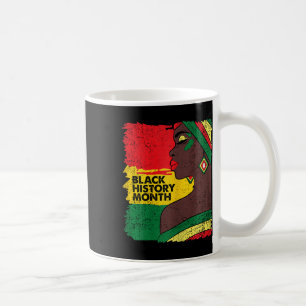 Afro Woman Black History Monatsfarben Männer Fraue Kaffeetasse