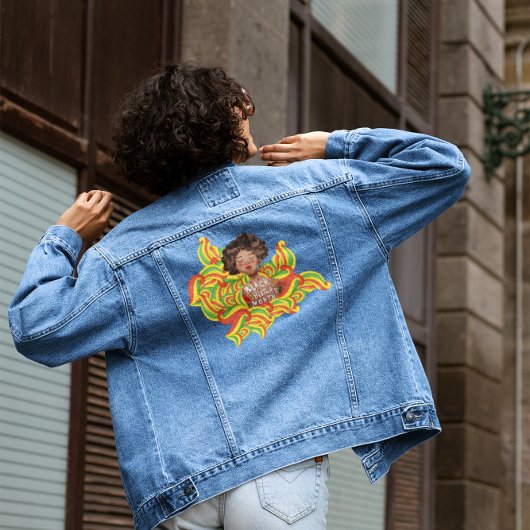 Afro Woman | Black History Month Jeansjacke