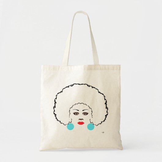 Afro Woman Tragetasche (Vorne)