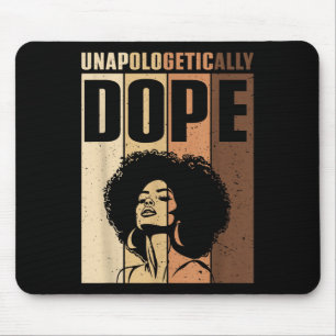 Afro Woman unapologetisch Black Strong Girls Vin Mousepad