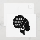 Afro Women Black History Month (2) Ankündigungspostkarte (Vorne/Hinten)