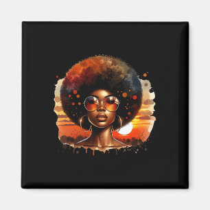 Afro Women Black Pride Afrikanisches Melanin Magnet
