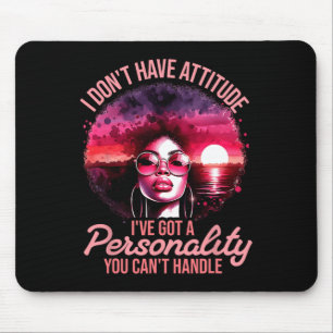 Afro Women Black Pride Afro American Girl Women Mousepad