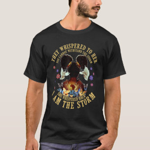 Afro Women Ich bin der Sturm schwarze Geschichte M T-Shirt