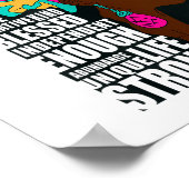 Afro You Are Enough I Am Insrational Sayings Motiv Poster (Ecke)