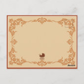 Afro-zentrische Frau Schwangerschaft Glückwunsch Postkarte (Rückseite)