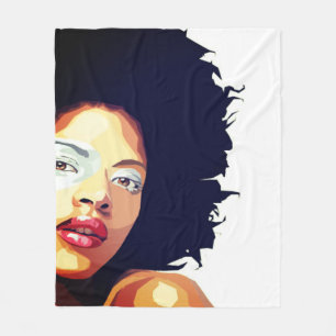 Afro-zentrisches Blanket Fleecedecke