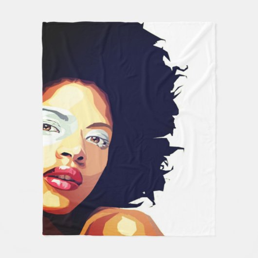 Afro-zentrisches Blanket Fleecedecke (Vorderseite)