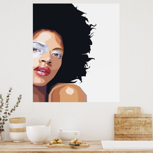 Afro-zentrisches Poster (Küche)