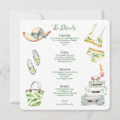 Afroamerikaner-Braut Bachelorette Einladung (Rückseite)