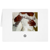 Afroamerikaner-Braut u. Bräutigam (Rückseite Horizontal)