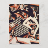 Afroamerikaner der 1920er - Zeichnend in zwei Farb Postkarte (Vorderseite)