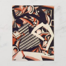 Afroamerikaner der 1920er - Zeichnend in zwei Farb Postkarte