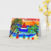 Afroamerikaner, der an Sie denkt Karte (Gelbe Blume)