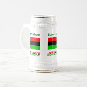 Afroamerikaner / Diaspora Flag Green Bierglas