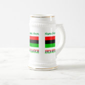 Afroamerikaner / Diaspora Flag Green Bierglas (VorderseiteRechts)